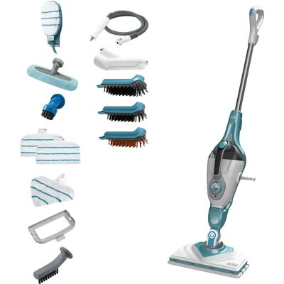 Black & Decker BHSM1610DSM-GB - Blue / White - Steam Mop Black & Decker BHSM1610DSM-GB - Blue / White - Steam Mop