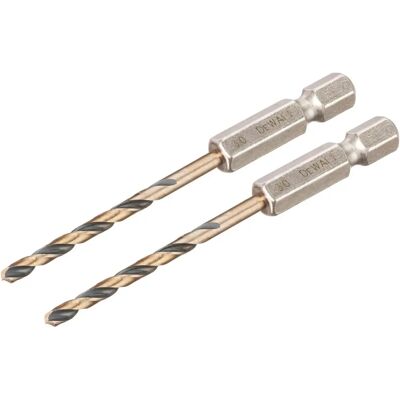 DeWALT DT20602-QZ Bohrer-Set - 2 Stück HSS-G, korrosionsbeständig, 72mm DeWALT DT20602-QZ Bohrer-Set - 2 Stück HSS-G, korrosionsbeständig, 72mm