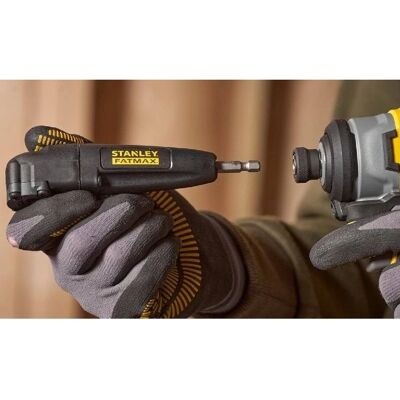 Stanley Impact Bits i Uchwyt Kątowy - Czarny Stanley Impact Bits i Uchwyt Kątowy - Czarny