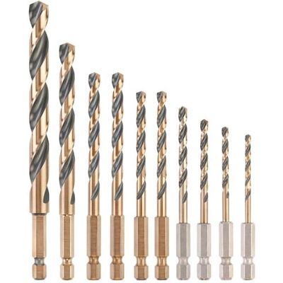 DeWALT DT20620-QZ Bohrerset Schwarz-Gold - Metall 10 Stück DeWALT DT20620-QZ Bohrerset Schwarz-Gold - Metall 10 Stück