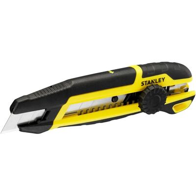 Stanley Cutter - 18mm Ergonomischer Bi-Material Griff - Schneiden & Brechen Stanley Cutter - 18mm Ergonomischer Bi-Material Griff - Schneiden & Brechen