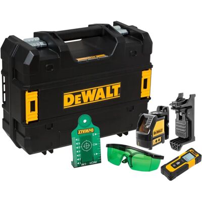 Kit láser de nivel DeWALT - Nivel verde, alcance 30m Kit láser de nivel DeWALT - Nivel verde, alcance 30m