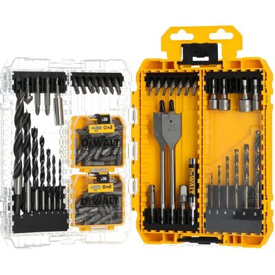 Zestaw wierteł DeWalt z 100 elementami - Wytrzymały i Modułowy Zestaw wierteł DeWalt z 100 elementami - Wytrzymały i Modułowy