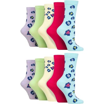 Wildfeet Damen Bambus Crew Socken - 10er Pack - Mehrfarben - EU 37-42 Wildfeet Damen Bambus Crew Socken - 10er Pack - Mehrfarben - EU 37-42