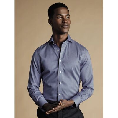 Charles Tyrwhitt Königsblau Bügelfreies Baumwollhemd - Slim Fit - Herren Charles Tyrwhitt Königsblau Bügelfreies Baumwollhemd - Slim Fit - Herren