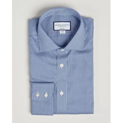 Charles Tyrwhitt Königsblau Bügelfreies Hemd mit Haifischkragen Charles Tyrwhitt Königsblau Bügelfreies Hemd mit Haifischkragen