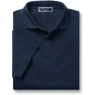 Charles Tyrwhitt Navy XL Men's Pique Cotton Polo - Polo Shirt Charles Tyrwhitt Navy XL Men's Pique Cotton Polo - Polo Shirt