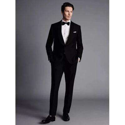 Charles Tyrwhitt Black Men's Shawl Lapel Dinner Suit Jacket - 40R Charles Tyrwhitt Black Men's Shawl Lapel Dinner Suit Jacket - 40R