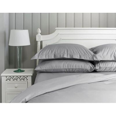 The Lyndon Company Grey 800 Thread Count Fitted Sheet - Single The Lyndon Company Grey 800 Thread Count Fitted Sheet - Single