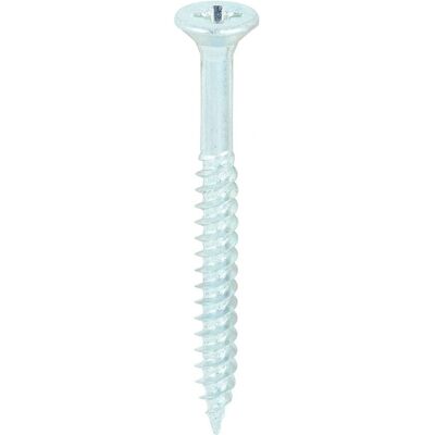 Timco - Double filetage et tête fraisée - 8 x 1 3/4 - Argent - Vis bois - Publicité Timco - Double filetage et tête fraisée - 8 x 1 3/4 - Argent - Vis bois - Publicité