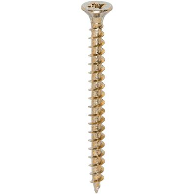 TIMco Solo 5.0 x 60mm Yellow Wood Screw - Wood Screws TIMco Solo 5.0 x 60mm Yellow Wood Screw - Wood Screws