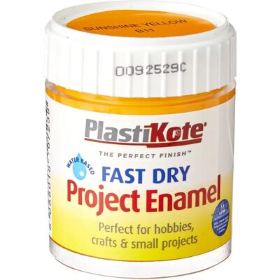 PlastiKote Plasti-Kote PKTB11W Peinture Émail à Séchage Rapide B11 Bouteille Jaune Soleil - Peinture Émail - Publicité PlastiKote Plasti-Kote PKTB11W Peinture Émail à Séchage Rapide B11 Bouteille Jaune Soleil - Peinture Émail - Publicité