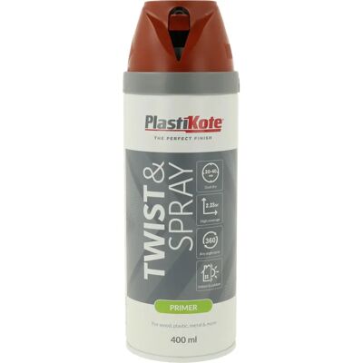 PlastiKote 25002 Spray de Primaire Rouge Oxide - Primer Spray - Publicité PlastiKote 25002 Spray de Primaire Rouge Oxide - Primer Spray - Publicité