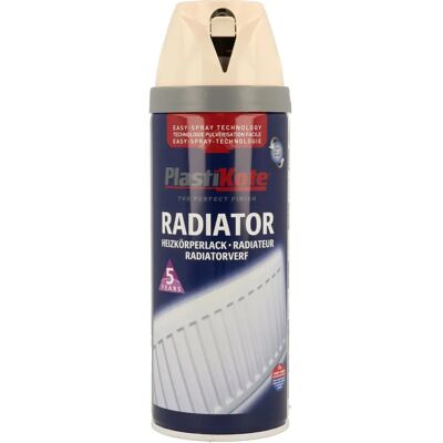 PlastiKote Radiator Twist & Spray Magnolia - Peinture en spray pour radiateurs - Publicité PlastiKote Radiator Twist & Spray Magnolia - Peinture en spray pour radiateurs - Publicité