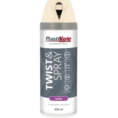 PlastiKote Satin White Spray Paint - Spray & Seal for Wood & Metal PlastiKote Satin White Spray Paint - Spray & Seal for Wood & Metal