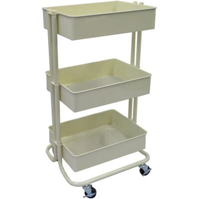 ASPECT - Rollwagen 3 Ebenen - Vanilla - 43x35x78.5 cm - Storage cart ASPECT - Rollwagen 3 Ebenen - Vanilla - 43x35x78.5 cm - Storage cart