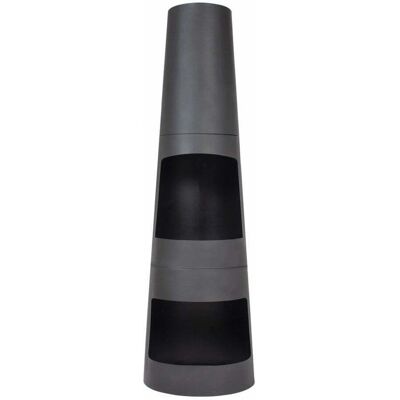 La Hacienda - Circo Chimenea - Built-In Log Store - Black - Chimenea La Hacienda - Circo Chimenea - Built-In Log Store - Black - Chimenea