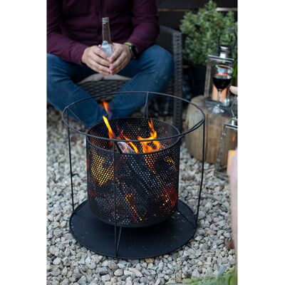 La Hacienda Kora Fire Basket - Outdoor Freestanding Fireplace La Hacienda Kora Fire Basket - Outdoor Freestanding Fireplace