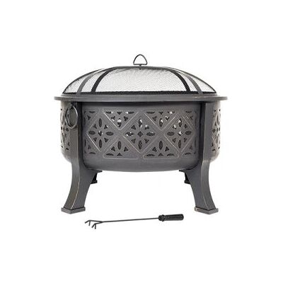 La Hacienda Moresque Fire Pit - Wood, Steel, 76cm La Hacienda Moresque Fire Pit - Wood, Steel, 76cm