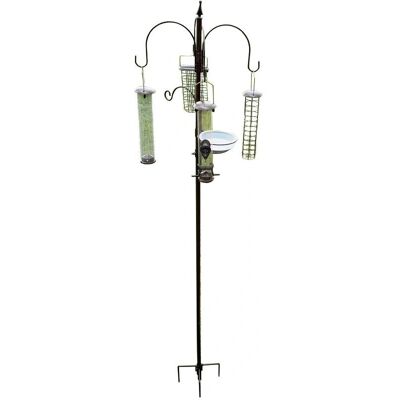 Unknown - Complete Bird Feeding Station - Feeders: 4 large - Bird Feeding Station Unknown - Complete Bird Feeding Station - Feeders: 4 large - Bird Feeding Station