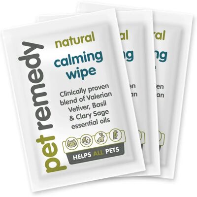 Salviette Calmanti Naturali Pet Remedy - Sollievo dallo Stress per Animali Salviette Calmanti Naturali Pet Remedy - Sollievo dallo Stress per Animali