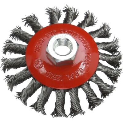 Szczotka stalowa Silverline 100 mm - Akcesorium do szlifierki kątowej Szczotka stalowa Silverline 100 mm - Akcesorium do szlifierki kątowej