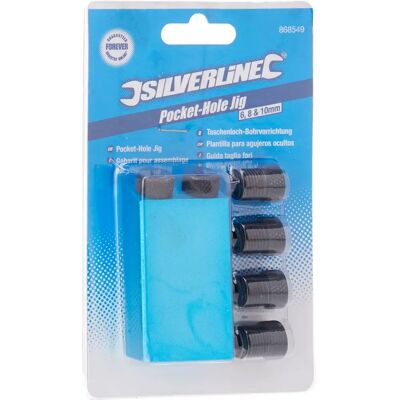 Silverline 6 8 10mm Pocket Hole Jig - União Precisa Silverline 6 8 10mm Pocket Hole Jig - União Precisa