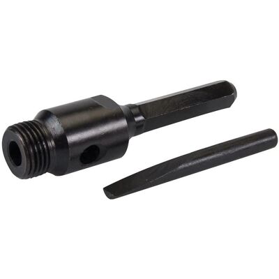 Soporte de taladro de núcleo hexagonal Silverline - 100mm - Adaptador para brocas hexagonales Soporte de taladro de núcleo hexagonal Silverline - 100mm - Adaptador para brocas hexagonales