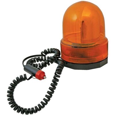 Lampe Flashing Rotative Silverline - 12V avec Support Magnétique Lampe Flashing Rotative Silverline - 12V avec Support Magnétique
