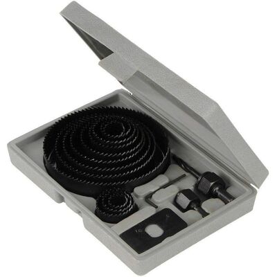 Kit de Sierras de Corona Silverline 16 pzas - 19-127mm - Accesorios Kit de Sierras de Corona Silverline 16 pzas - 19-127mm - Accesorios