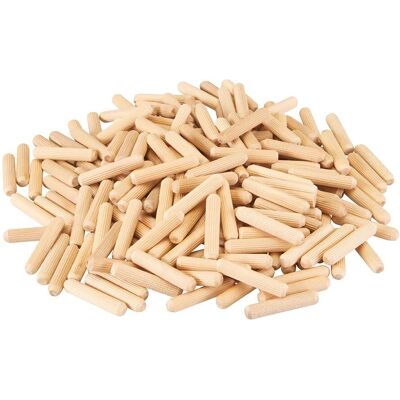 Goujons en bois Silverline 868727 8x40mm - 200 pièces - Bois dur - Publicité Goujons en bois Silverline 868727 8x40mm - 200 pièces - Bois dur - Publicité