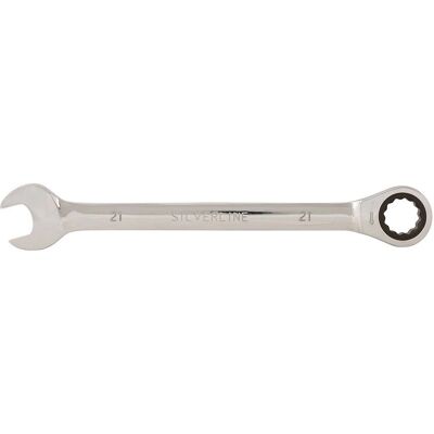 Silverline Clé à cliquet à tête fixe, 21mm - Publicité Silverline Clé à cliquet à tête fixe, 21mm - Publicité