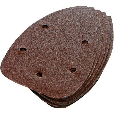 Silverline 10 Stuks 140mm Klittenband Detail Schuurpapier - Grit 60 Silverline 10 Stuks 140mm Klittenband Detail Schuurpapier - Grit 60
