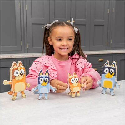 Figurines en bois Bluey d'Arkadia Japan - Set de 4 - Certifié FSC - 3 ans+ - Publicité Figurines en bois Bluey d'Arkadia Japan - Set de 4 - Certifié FSC - 3 ans+ - Publicité
