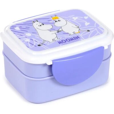 Moomin Lila Clip Bento Box - Lunchbox mit Besteck Moomin Lila Clip Bento Box - Lunchbox mit Besteck