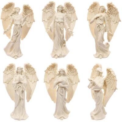 Figurine d'ange debout crème - 17cm - Publicité Figurine d'ange debout crème - 17cm - Publicité