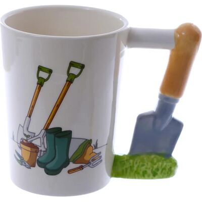 Tasse en céramique à manche en forme de truelle - Puckator Tasse en céramique à manche en forme de truelle - Puckator