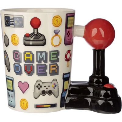 Close Up Fehér Kerámia Joystick Bögre - Game Over Close Up Fehér Kerámia Joystick Bögre - Game Over