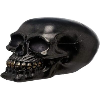 Décoration de crâne Puckator - Résine noire gothique Décoration de crâne Puckator - Résine noire gothique