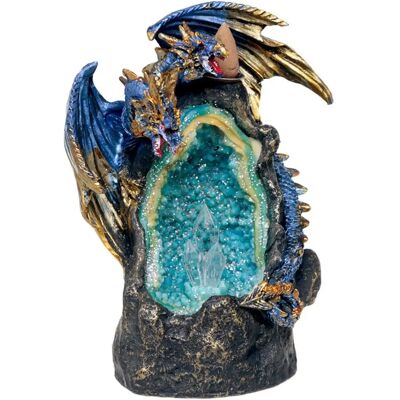 Puckator Dragon avec Crystal Cave LED Backflow Incense Burner - Bleu Puckator Dragon avec Crystal Cave LED Backflow Incense Burner - Bleu