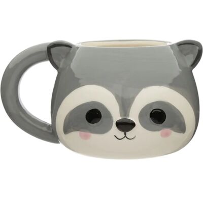 Mug en Céramique PUCKATOR - Tête de Raton laveur - Animal 3D Mug en Céramique PUCKATOR - Tête de Raton laveur - Animal 3D