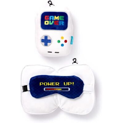 Puckator Game Over Coussin de Voyage & Masque pour les Yeux - Peluche Puckator Game Over Coussin de Voyage & Masque pour les Yeux - Peluche