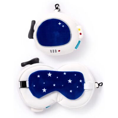 Relaxeazzz Oreiller de Voyage en Peluche et Masque pour les Yeux - Nakkepude Relaxeazzz Oreiller de Voyage en Peluche et Masque pour les Yeux - Nakkepude