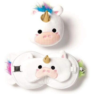 Puckator Astrid la Licorne Oreiller de voyage, masque pour les yeux & peluche Puckator Astrid la Licorne Oreiller de voyage, masque pour les yeux & peluche
