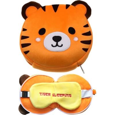 Puckator Accessoires de Voyage - Ensemble Tigre en Peluche et Masque Puckator Accessoires de Voyage - Ensemble Tigre en Peluche et Masque