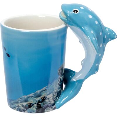 Tasse requin baleine PUCKATOR - Céramique, 300ml, Poignée requin Tasse requin baleine PUCKATOR - Céramique, 300ml, Poignée requin