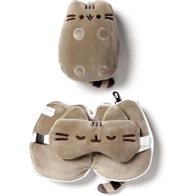 Ensemble Oreiller de Voyage et Masque pour les Yeux Pusheen Licencié Ensemble Oreiller de Voyage et Masque pour les Yeux Pusheen Licencié