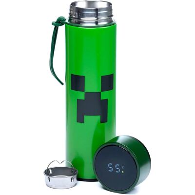 Termos z nierdzewnej stali Minecraft Creeper 450ml Czarny/Zielony - Termos Termos z nierdzewnej stali Minecraft Creeper 450ml Czarny/Zielony - Termos