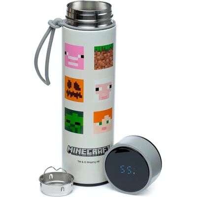 Botella de Acero Inoxidable Aislada Minecraft 450ml - Mantiene Bebidas Frías y Calientes Botella de Acero Inoxidable Aislada Minecraft 450ml - Mantiene Bebidas Frías y Calientes