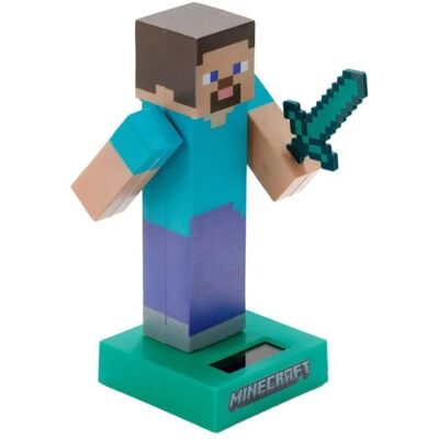 Figura solar de Minecraft Steve - 13 cm - Puckator Figura solar de Minecraft Steve - 13 cm - Puckator